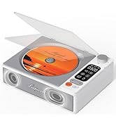Leapwell CD Player Portable Bluetooth Desktop CD Players for Home with Speakers Rechargeable Smal...