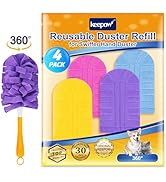 KEEPOW Reusable Duster Refill Compatible with Swiffer Hand Duster, Heavy Duty Duster Refills, 360...