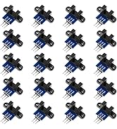 Ransanx 20PCS IR Infrared Sensor Module Robot Speed Sensor Module Light Arc Extinguishing Slotted...