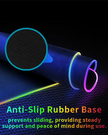 Ergonomic Computer Mouse Pad with Non-Slip Rubber Base for Laptop