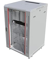 9U Wall Mount Server Rack Cabinet, 19” Locking Network Rack, 24” Deep, Glass Door, with Fan, PDU and...