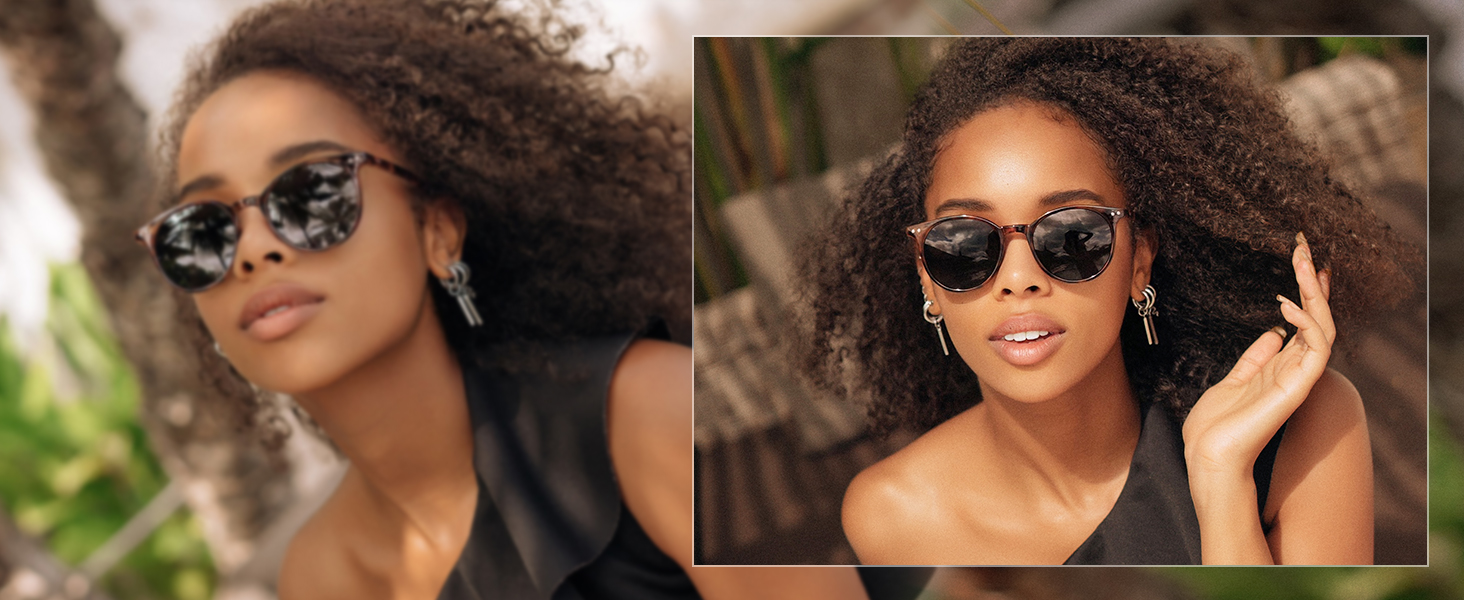 SOJOS Trendy Round Sunglasses for Women and Men