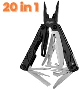 Perwin Multitool, 20-in-1 Stainless Steel Multitools Pliers with Nylon Sheath, Professional Multi...