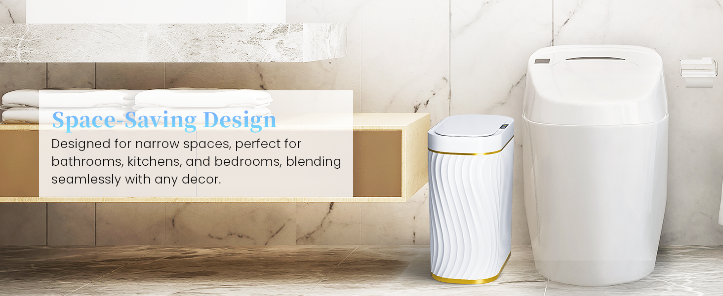 Bathroom Small Trash Can with Lid