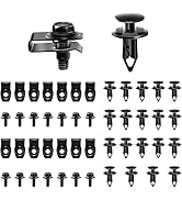 50PCS Body Bolts Screws Metal - Universal U-Nuts Kit Engine Splash Cover Body Bolt Mudguard Fixer...