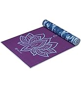 Gaiam Yoga Mat - Premium 6mm Print Reversible Extra Thick Non Slip Exercise &amp; Fitness Mat for All...