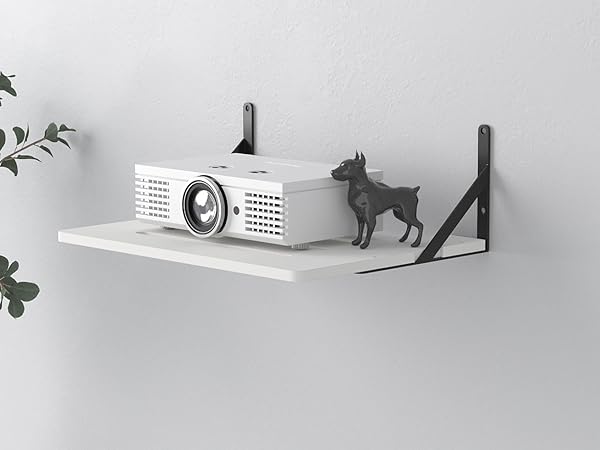 White Small Mini Projector Shelf/Modem Shelf