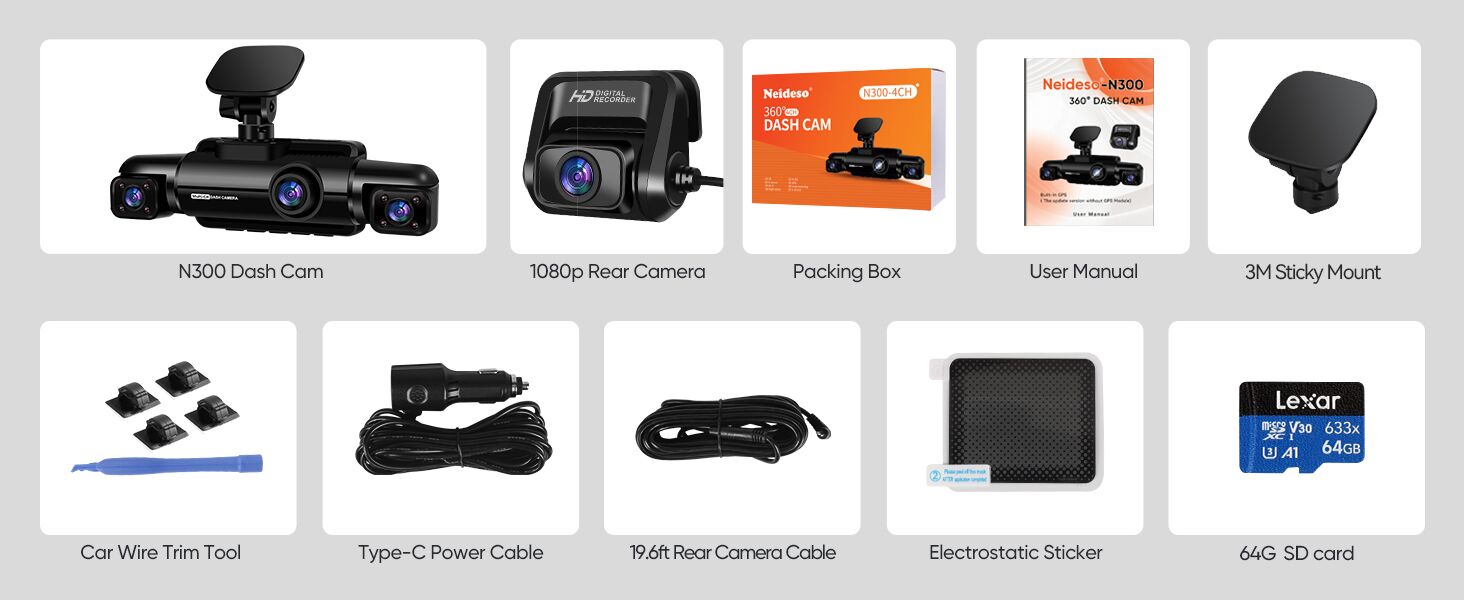 NEIDESO DASH CAM