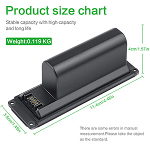 7.4V,21.46Wh 061385 Battery 061384 061386 063287