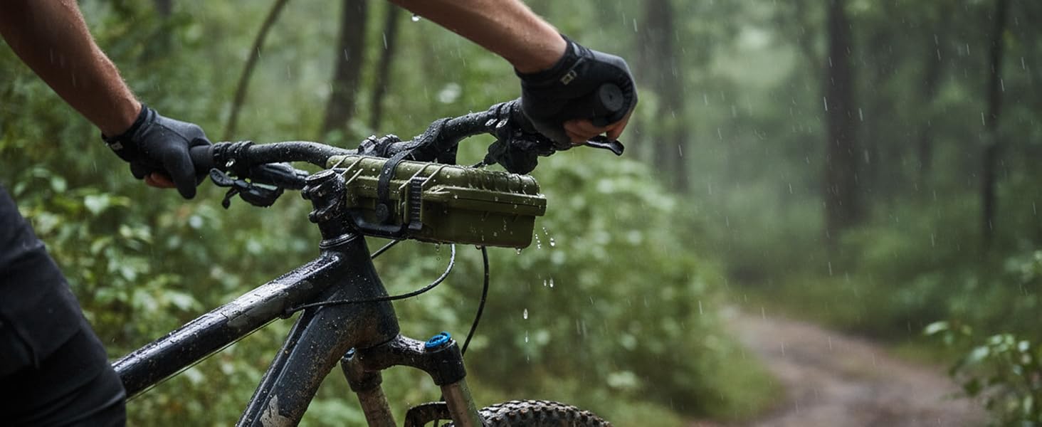 Green small hard case with foam