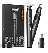 [2025 Upgraded] Body &amp; Nose Hair Trimmer Kit, [All-in-One] Travel Beard Electric Shaver for Men, ...