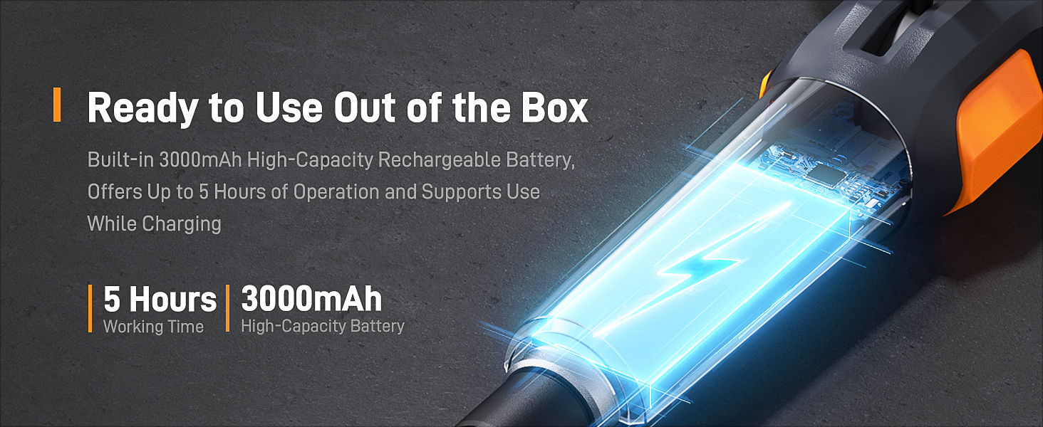 2-Way Articulating Borescope with 3000mAh Rechargeable Battery