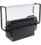 PlayVital Transparent Dust Cover for Nintendo Switch OLED, Waterproof Dust Guard for Nintendo Swi...