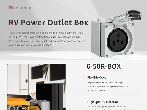 50 Amp Power Outlet Box