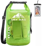 HEETA Waterproof Dry Bag for Women Men, 5L/10L/20L/30L/40L Roll Top Lightweight Dry Storage Bag B...