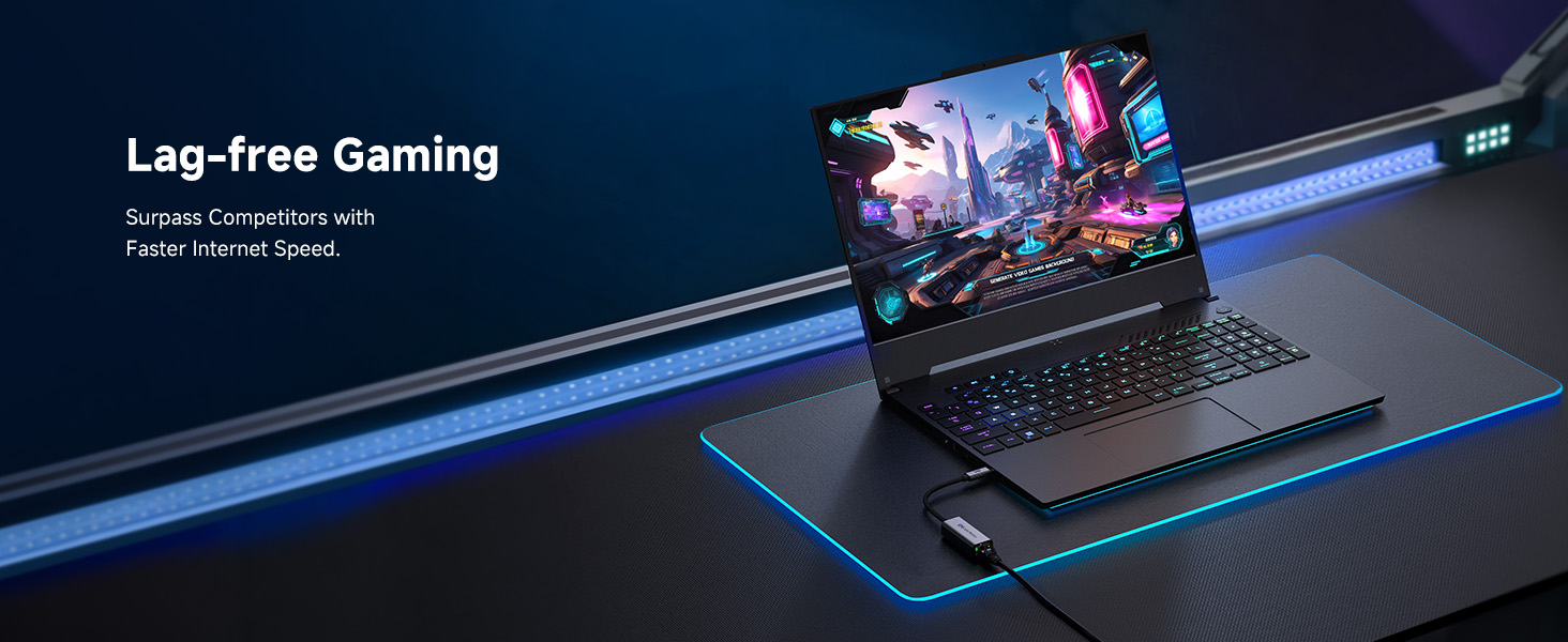 Cable Matters USB C to Ethernet adapter for 1000Mbps stable network connection