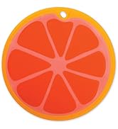 Dexas Citrus Slice Cutting Board/Serving Board 9 inches, Grapefruit