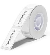 NIIMBOT Thermal Transfer Labels 0.55''x1.18'', for B18/N1 Label Maker, PET Material, Waterproof a...