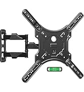 ELIVED TV Wall Mount for Most 26-60 Inch TVs, Swivel and Tilt Full Motion TV Mount with Single St...