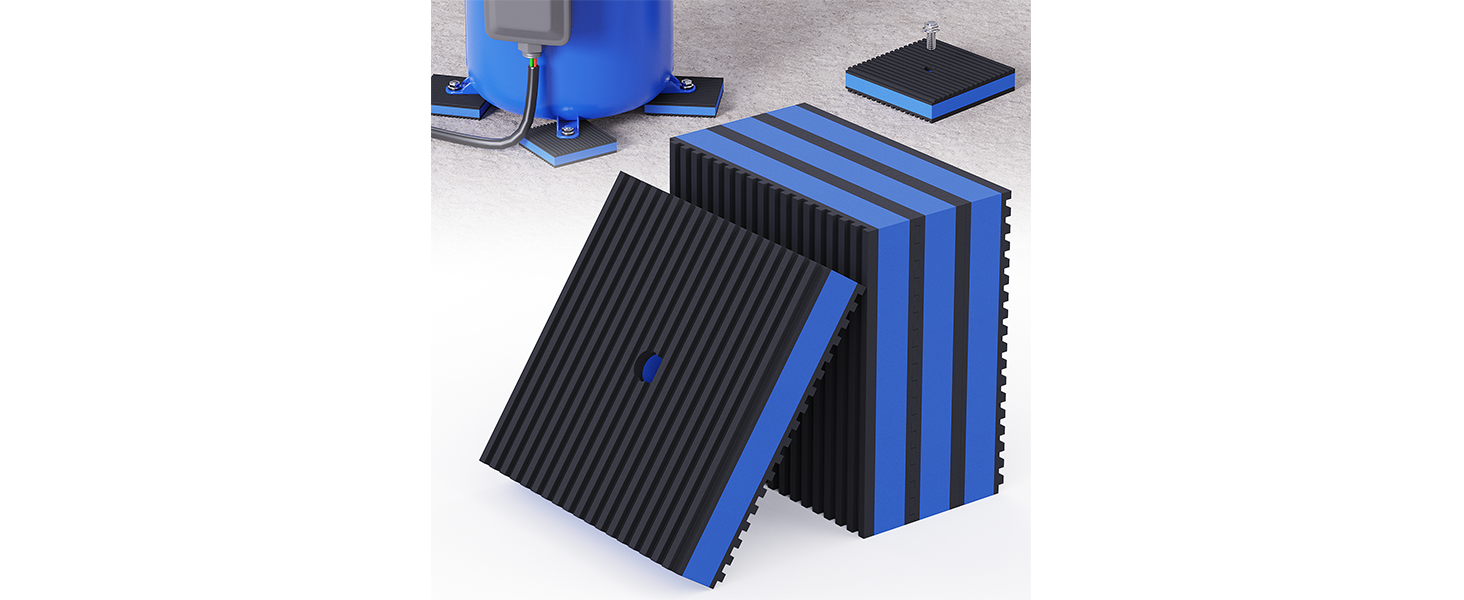 Heavy Duty Mechanical Vibration Damping Pads