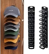 MACOPRO Hat Organizer for Baseball Caps for wall,2 Pack Cap Racks, Rack Hanger Storage Display Ho...