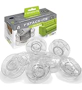 Slipstick CB658 Stack-Its 1 Inch Adjustable Bed Risers/Furniture Risers (Set of 8) Lifts Height 1...