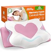 TranquilMoments Cervical Neck Pillow for Sleeping, Memory Foam Side Sleeper Pillow, Ergonomic Pil...