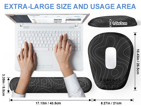 mouse pad with wrist rest