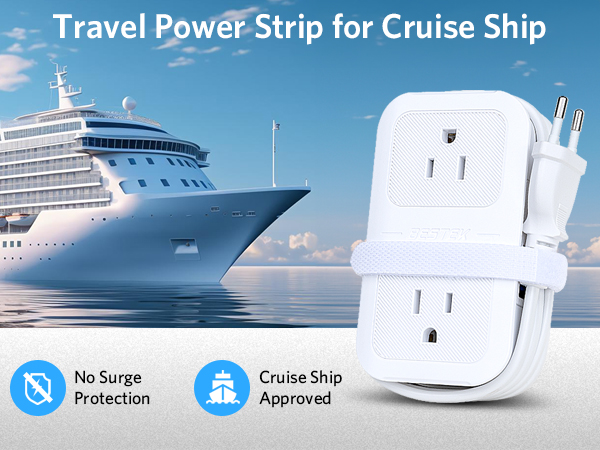 travel power strip for cruise ship