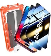 UniqueMe for iPhone 18 Pro Max 360° Privacy Screen Protector - 6.9 inch | 2 Pack, 4 Way Anti-Spy,...