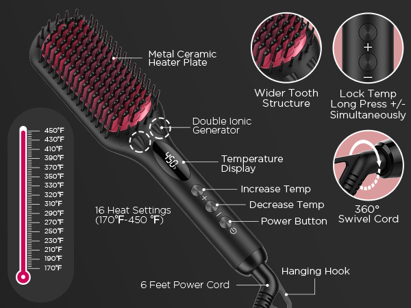 Hair Straightening Brush