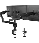 WALI Triple Monitor Mount, 3 Monitor Desk Mount with Premium Gas Spring Arm for Screens 17-32 Inc...