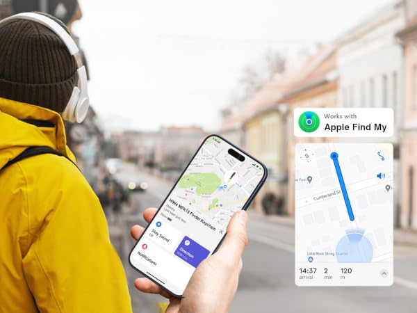 Anti-Lost Keychain works with Find My
