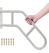 Joyofcife Hand Rails for Outdoor Steps &amp; Elderly (Max 800LBS),U-Shape Wall Mount Stair Railing, P...