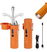 NINSI Electric Lighter, Flexible Neck Plasma Arc Lighter, USB C Rechargeable Lighters, Windproof ...