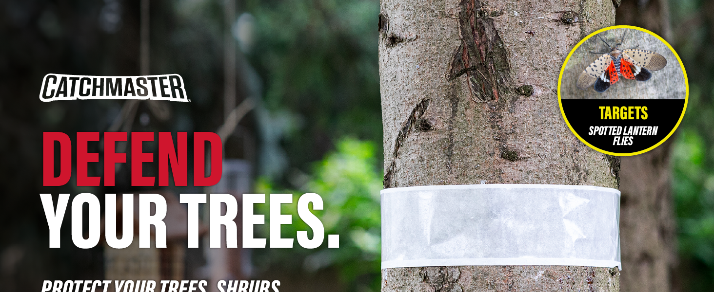 Catchmaster tree band wrap helps protect trees from spotted lanternflies and other insects
