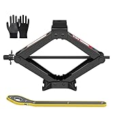Universal Car Jack Kit Scissor Jack for Car 3 Ton 6614 LBS Spare Tire Changing Kit,Portable Tire ...
