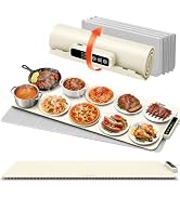 Colorlife Warming Mat for Food - Electric Warming Tray with Heat-Insulation Pad, 4-Level Temperat...