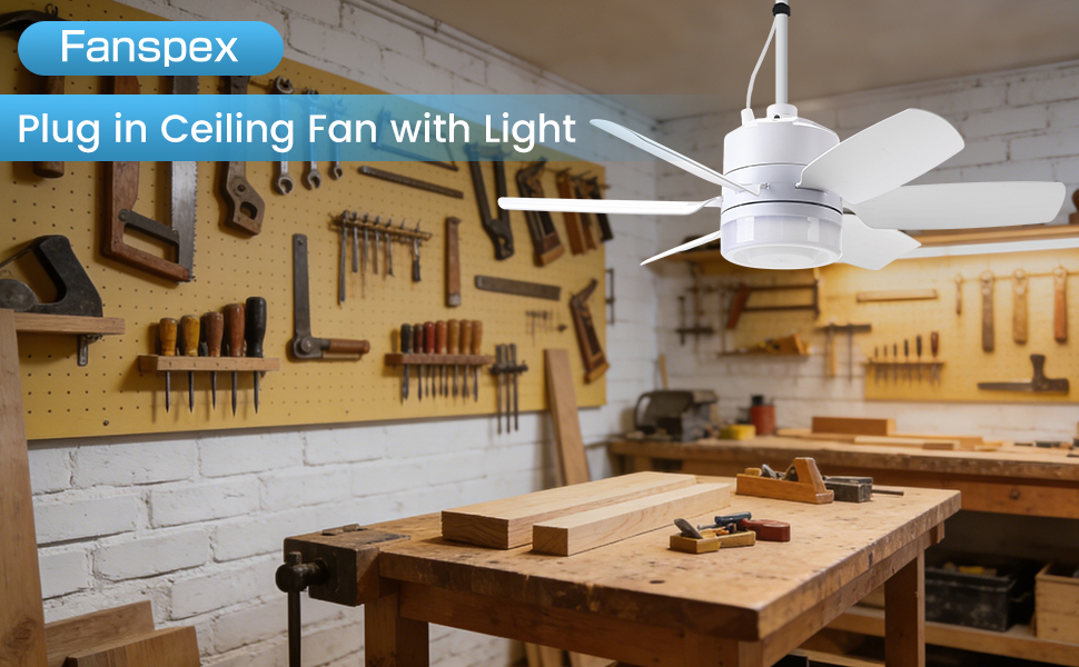 White corded fan