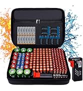 Fireproof Battery Organizer Storage Case Waterproof &amp; Explosionproof, Safe Bag Fits 210+ Batterie...
