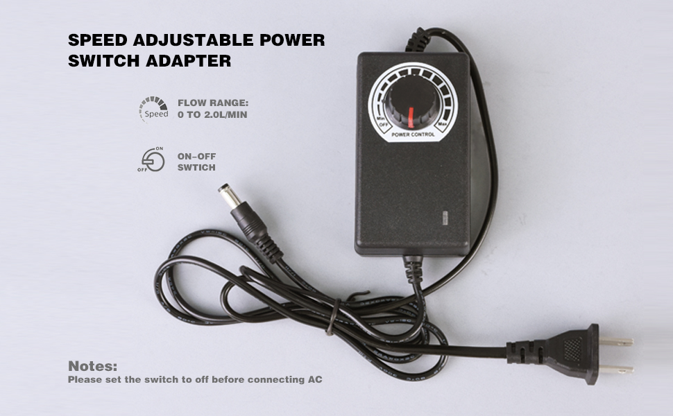 Speed Adjustable Power Switch Adapter