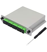 PLC Splitter,1x8 SC/APC Cassette Card Inserting PLC Splitter Module 1:8 Ports Fiber Optical PLC S...