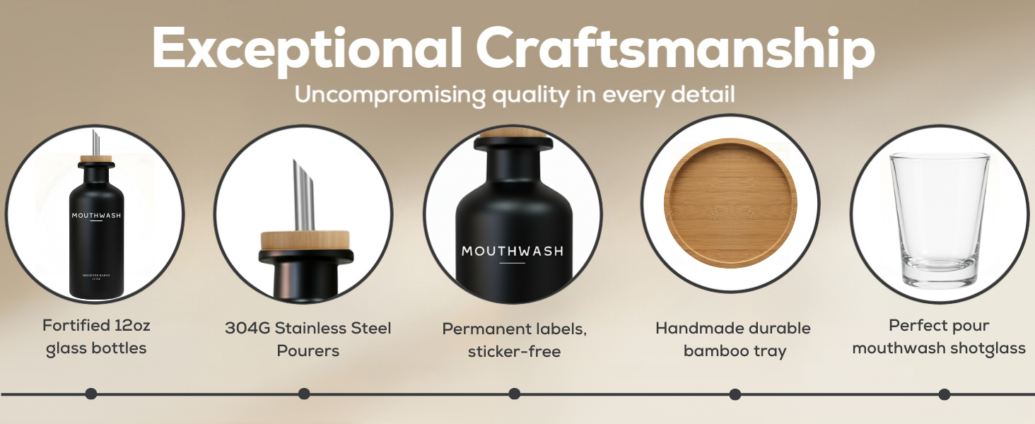 Exceptional Craftmanship - Boho Mouthwash Dispenser - Desktop