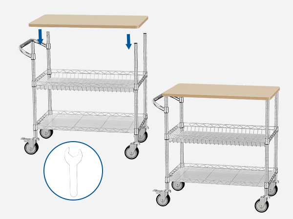 rolling kitchen cart