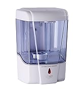 PLUSSEN Automatic Sensor Soap Dispenser Wall Mount, Touchless Induction Hand Sanitizer Dispenser ...