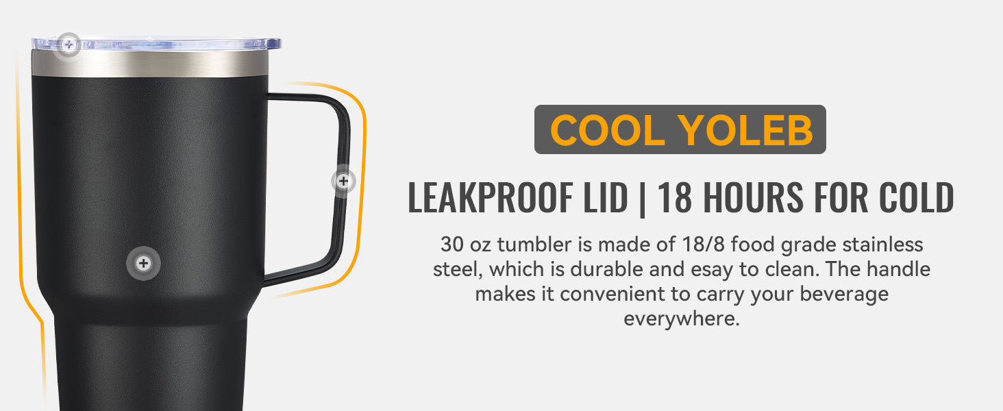 leak proof stainless steel tumbler