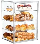 Bread Box,Large Bread Boxs for Kitchen Countertop - 4 Layers Adjustable Bread Storage Container, ...
