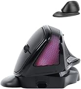 Wireless Mouse Ergonomic Vertical Mouse Angle Adjustable Large Ergo Carpal Tunnel Right Hand 6 bu...
