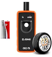 TPMS Relearn Tool with Battery, TPMS Reset Tool for GM, EL-50448 Tire Sensor Reset Tool, OEC-T5 A...