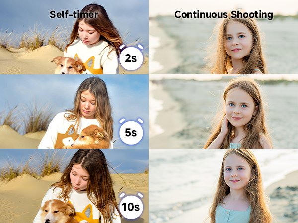 Self-timer &amp;amp; Shoot Mode